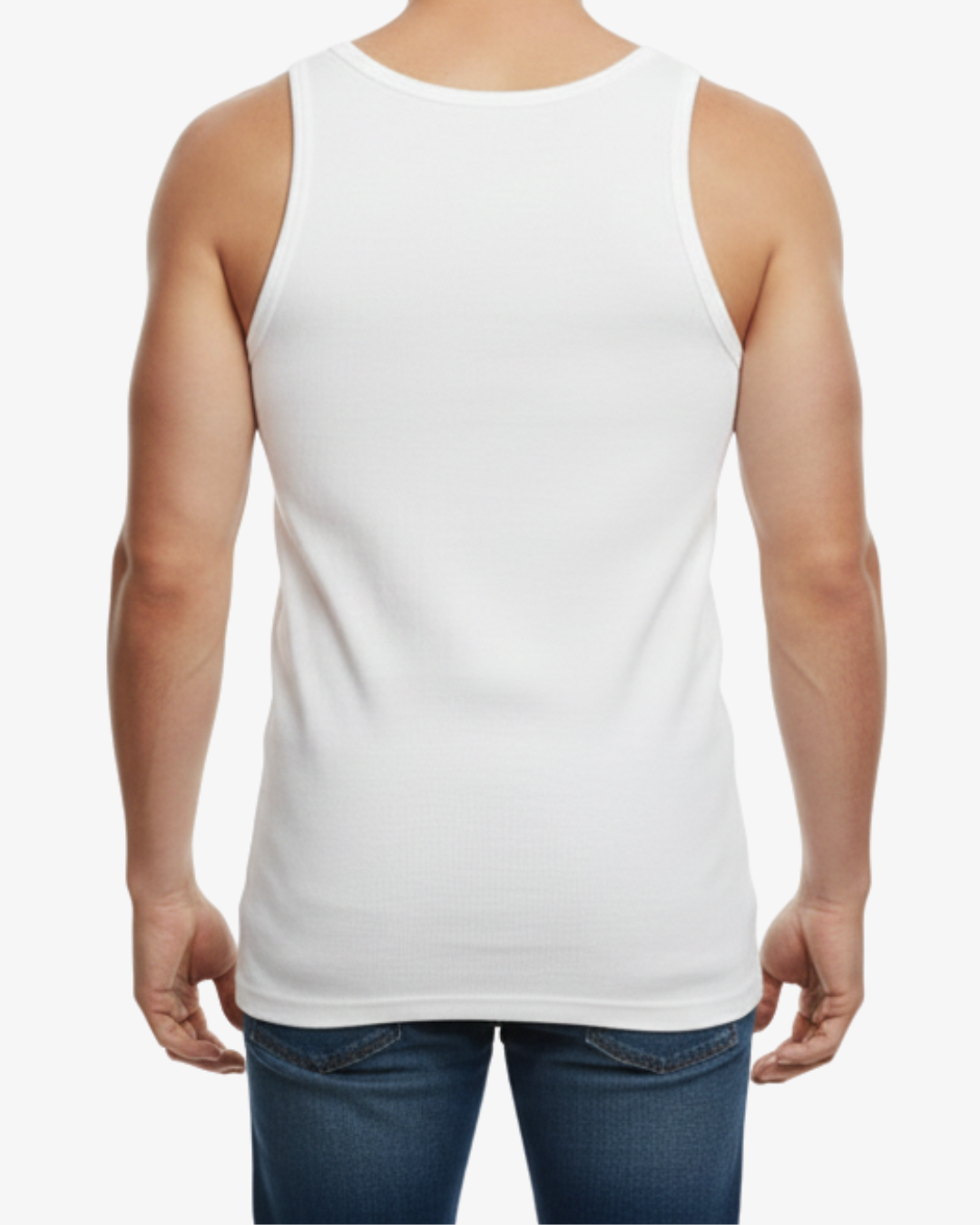 Premium 100% Pima Combed Cotton Vest - Pure White | Men's Classic Vest