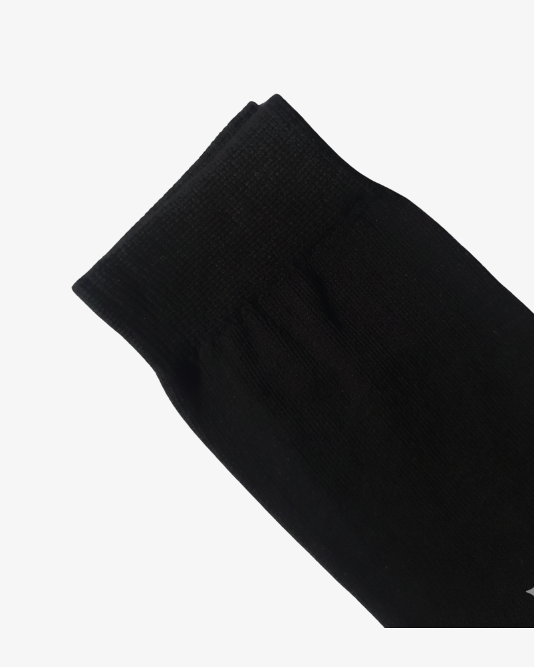 Classic Black Dress Socks - Ribbed Knitted Crew Socks