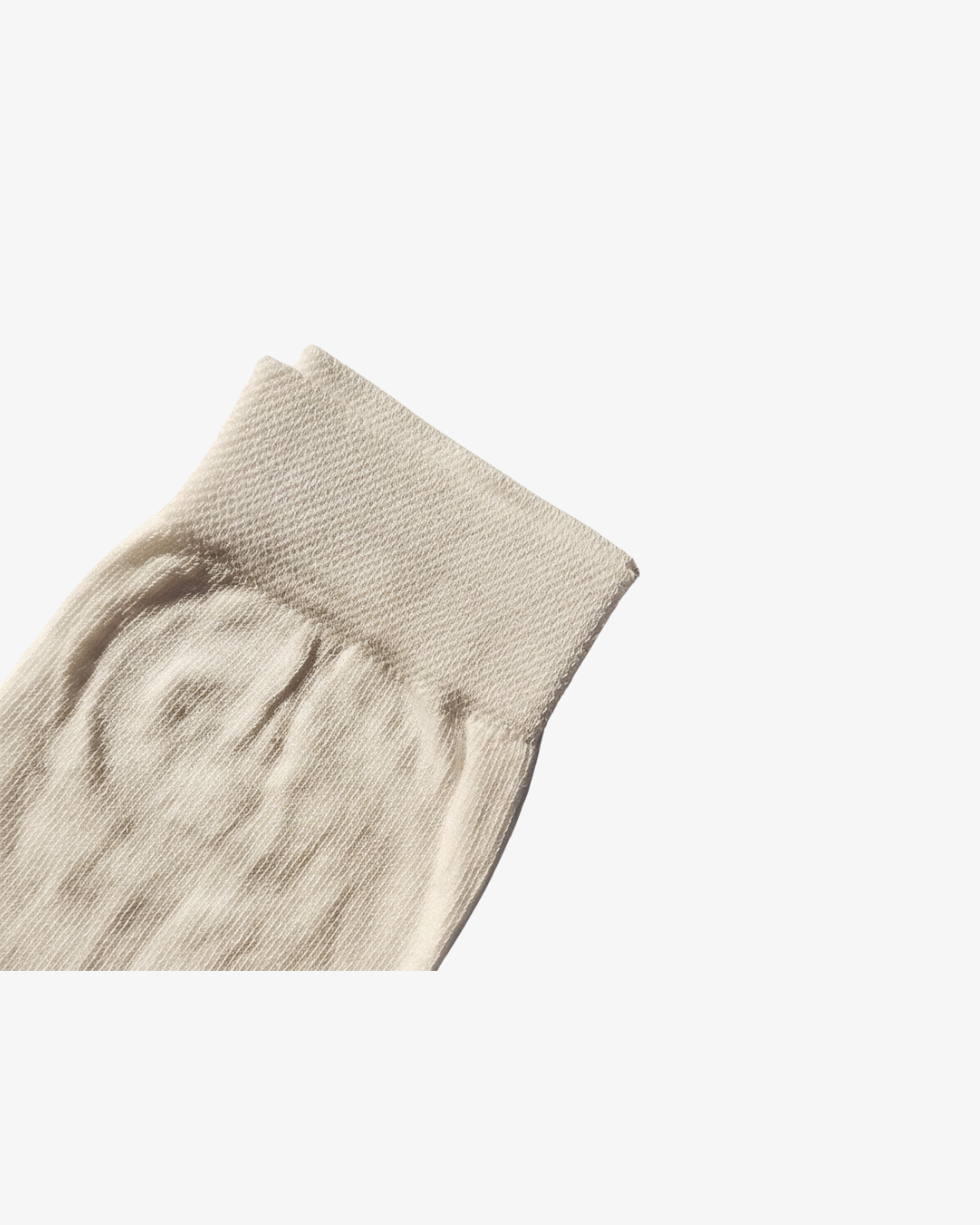 Classic Solid White Dress Socks - Ribbed Knitted Crew Socks