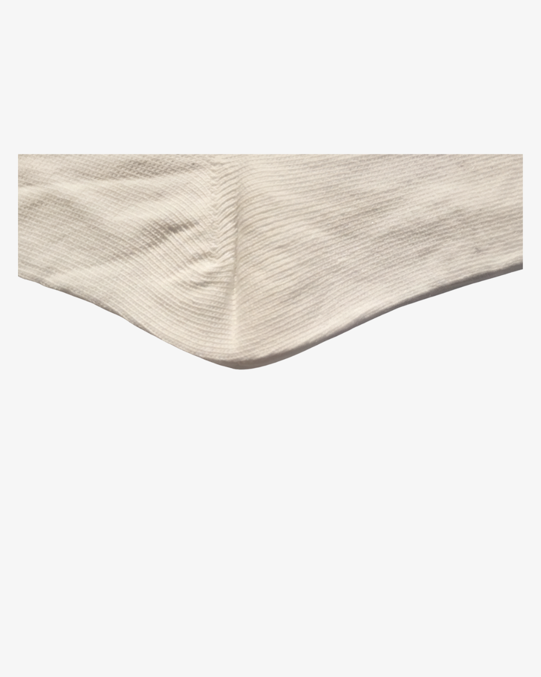 Classic Solid White Dress Socks - Ribbed Knitted Crew Socks