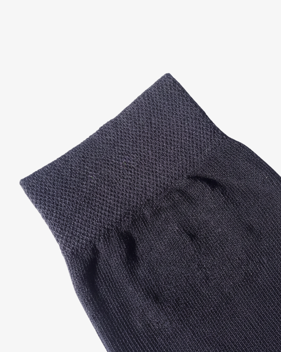 Classic Navy Blue Dress Socks - Ribbed Knitted Crew Socks