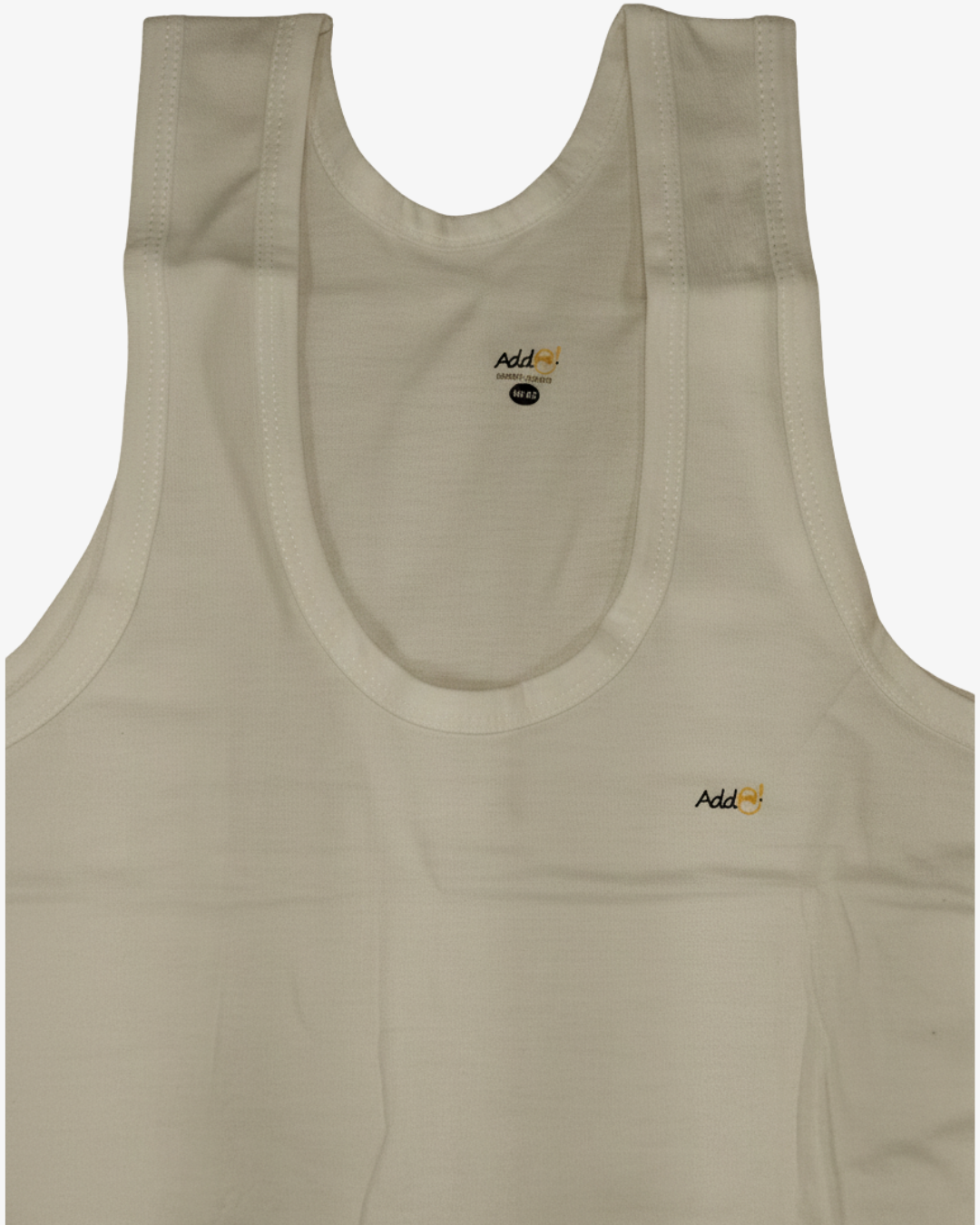 Premium Pima Combed Cotton Sleeveless Vest - Pure White